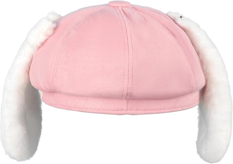 BXT Lovely Women Beret Hat Cap with Long Puppy Ears Artists Painter's Hat for Students Teenage Girls - Image 3